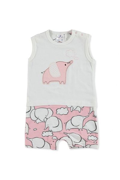 Luggi Pink Elephant Baby Girl Barbatöz