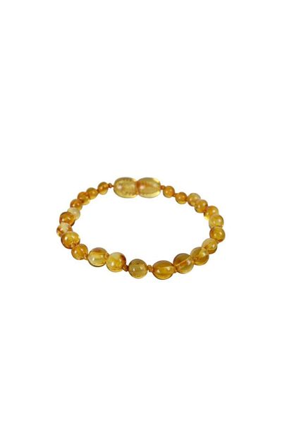Saff Doğal Taş Certified Children 4-8 Years Old Drop Amber Certified Bracelet 201839