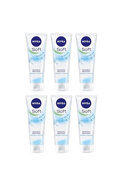 NIVEA Soft Nemlendirici Bakım Kremi 75 ml 6 Adet