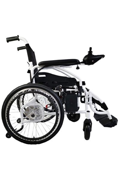POYLİN Katlanabilir Çocuk Akülü Tekerlekli Sandalye Siyah | Çelik Gövde, Elek...