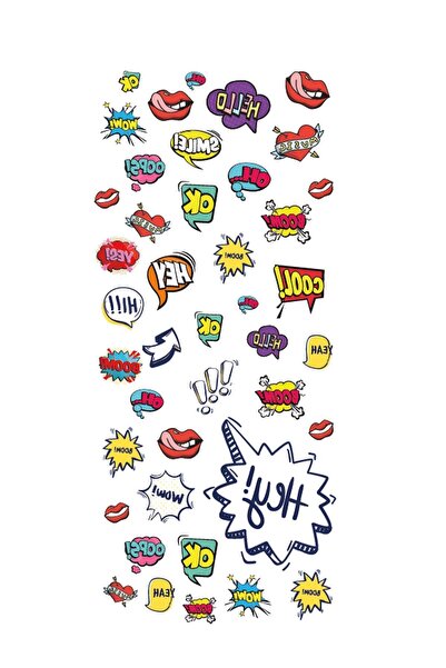 Flash Tattoos® Smiley Tırnak Dövmesi