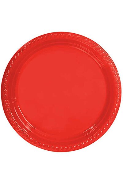 Genel Markalar Tabak Yuvarlak 22 Cm Kırmızı Adet:25 Kl:20 En:22cm Boy:22cm