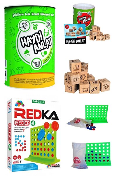 Redka Hedef 4 Ve Haydi Anlat Hikaye Küpleri (2'li Set)