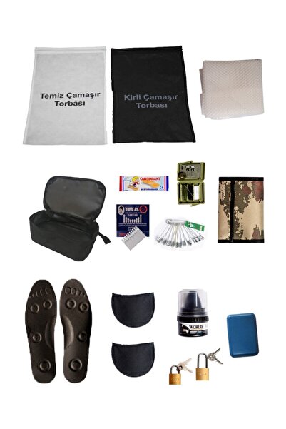 Ö ÖZMERT ASKERİ MALZEME 15 Parça Acemi Asker Seti Herşey Dahil