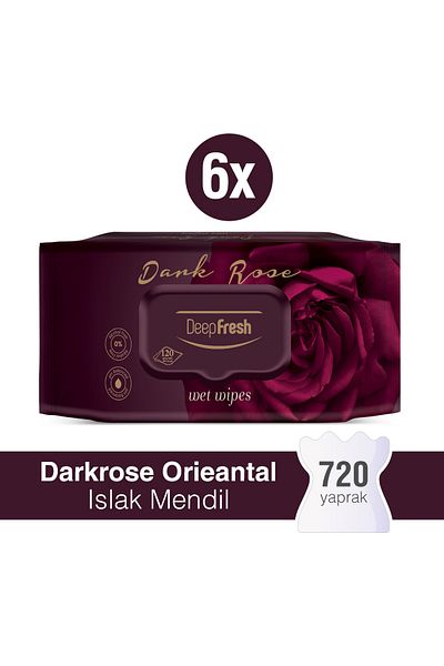 Deep Fresh Oriental Wet Wipes Darkrose Leaf 6x120