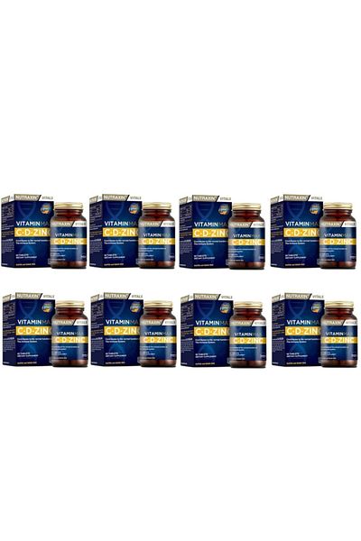 Nutraxin Vitamin C Containing Vitamin D and Zinc Max - 8 Pieces of 60 Tablets