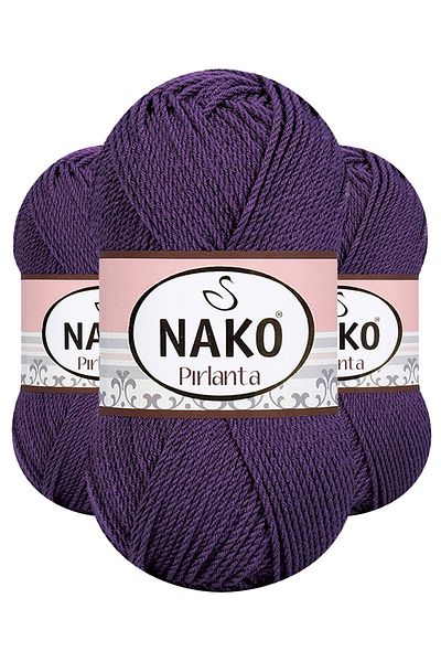 NAKO Diamond 00060 (Plum) Amigurumi Hand Knitting Yarn/Wool 5 Pcs