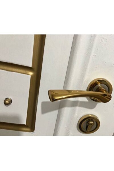 İstanbul E-Hırdavat Bravo Albirifin Rozetli Kapı Kolu Çelik Kapı Kolu Sağ Basar 1 Adet