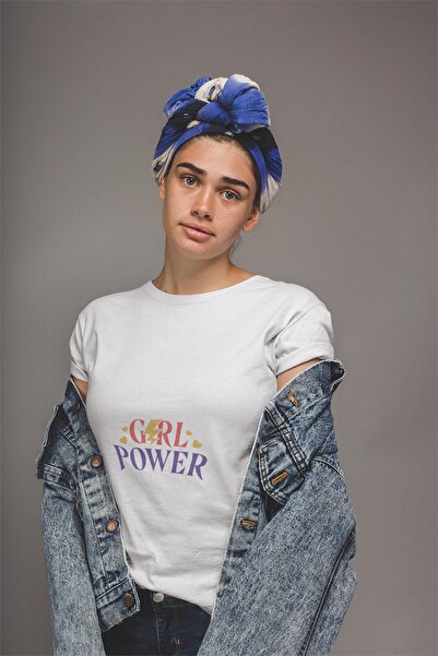 ErTaPassage Femeie puternică albă tricou - cu imprimeu , Standard, T5095896