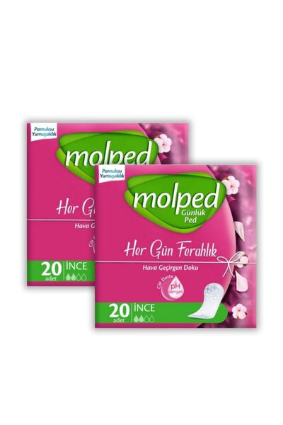 Molped 2 X 20'li Günlük Ped 40 Adet