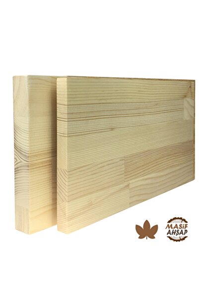 WOODLIFE Çam Ahşap Plaka - 1. Sınıf Masif Panel Eni 30cm - Boyu 100cm - Kalın...