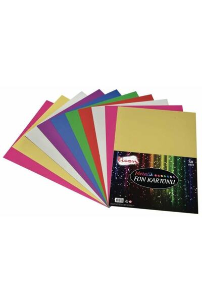 Ticon كرتونة خلفية 50x70 أرجواني معدني 25 قطعة