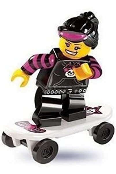 LEGO Minifigür - Seri 6 - 8827 - Skateboard