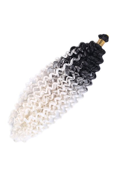 Esperer شعر مموج أفريقي أبيض وأسود - أومبريلي