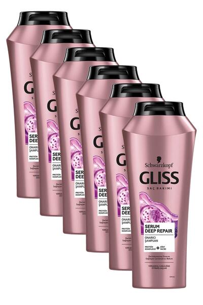 Gliss Deep Repair Shampoo Serum - 550Ml, Pack of 6