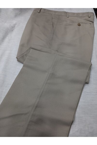 Emin Kumas Giyim Ανδρικό λινό παντελόνι με άνετο κόψιμο με σχέδιο αρμύλ