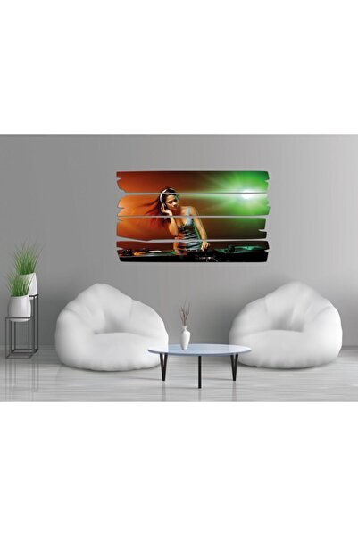 Müzik Dj Kız Mdf Tablo 1388 (model E)