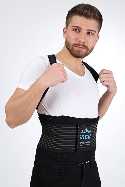 İNCİR Unisex Siyah Termal Sauna Yağ Yakıcı Incelme Zayıflama Bel Korsesi