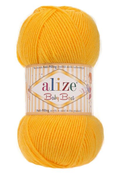 Alize ALZE BABY BEST - 100 GR 216 ΣΚΟΥΡΟ ΚΙΤΡΙΝΟ 1 ΤΕΜΑΧΙΟ