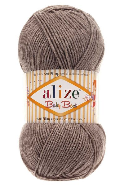 Alize Baby Best Hand Knitting Yarn Μαλλί Κωδικός χρώματος: 534-ανοιχτό καφέ