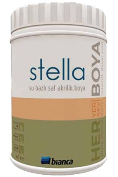 Bianca Stella Su Bazlı Saf Akrilik Boya 1Lt Turkuaz