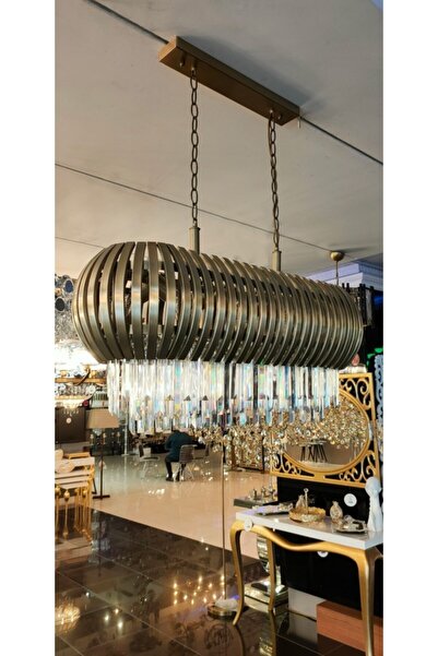 Avonni Avonnı Av-60234-e90x35 Eskitme Kaplama Klasik Avize, E27, Metal, Cam, ...