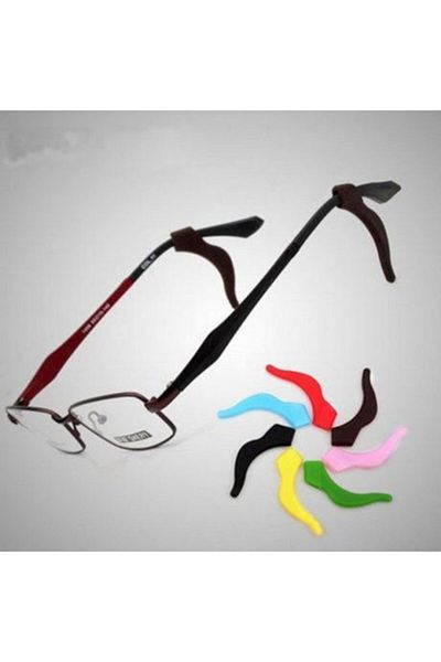 Kai Glasses Handle Holder - Silicone Anti-Slip Ear Holder - Large Size White
