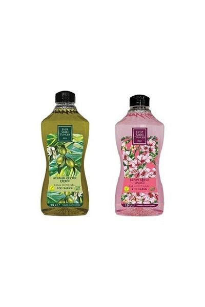 Eyüp Sabri Tuncer Liquid Soap Set - Japanese Cherry Blossom + Ayvalık Olive Flower 2 X 1500 Ml