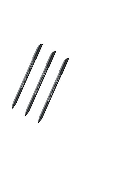 Edding 1200 Graphic Pen Black 3 Pieces