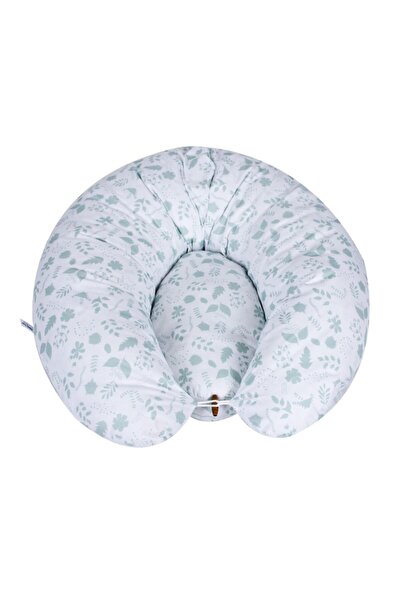 Sevi Bebe Yeşil Yaprak Desen Yastıklı Anne Bebek Emzirme Minderi Art-579