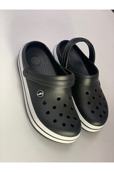 Akınal Bella صندل شبشب موديل كروكس باللون الأسود للجنسين