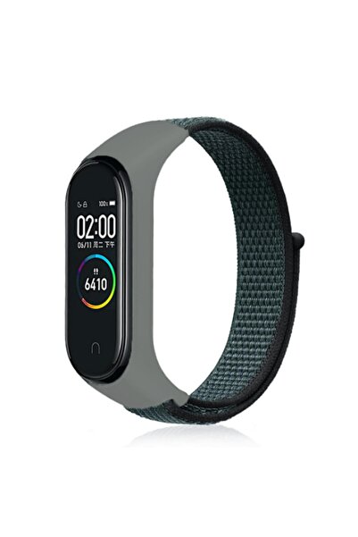 Nezih Case Xiaomi Mi Band 3/4/5/6 Uyumlu Hasır Silikon Kordon