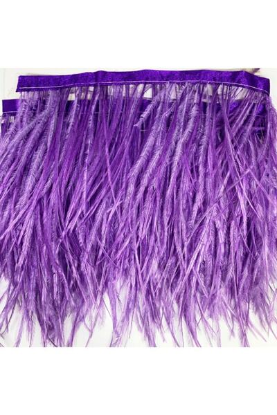ALAZ TASARIM HOBİ Deve Kuşu Tüyü Mor