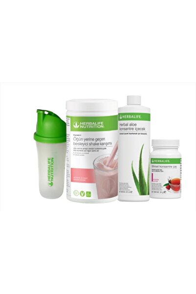 Herbalife Başlangıç Seti 1 Ad. Ahududu Shake 1 Ad. Aloevera 1 Ad. Ahududu Çay...