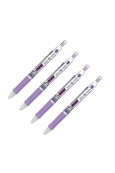 Dong-A Q-knock Gel Pen 0,7 Purple 4 Pieces