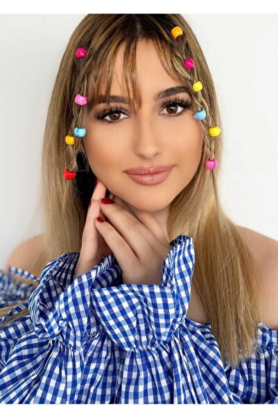 MAC&MOS Colored Hair Braiding Beads 12 Pieces