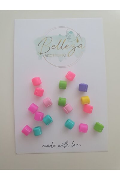 MAC&MOS Colored Hair Braiding Beads 12 Pieces