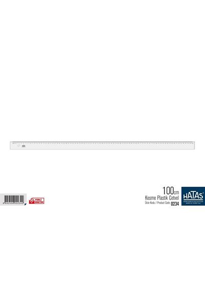 HATAS 100 cm Plastic Ruler Cutting - 00234