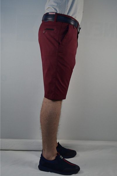 Bomonti Men's Side Pocket Claret Red Short