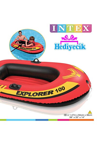 hediyecik Şişme Explorer 100 Havuz Ve Deniz Botu Set 147x84x36 Cm Şnorkel Ve Pompa Hediye