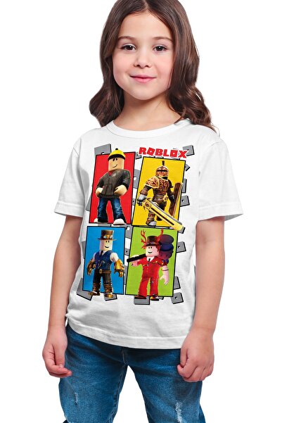 ACR Giyim Roblox alb unisex - Tricou cu imprimeu Roblox Quads