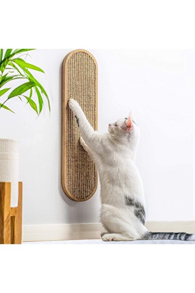 Nursoft Wall Mountable Wooden Cat Scratching Board