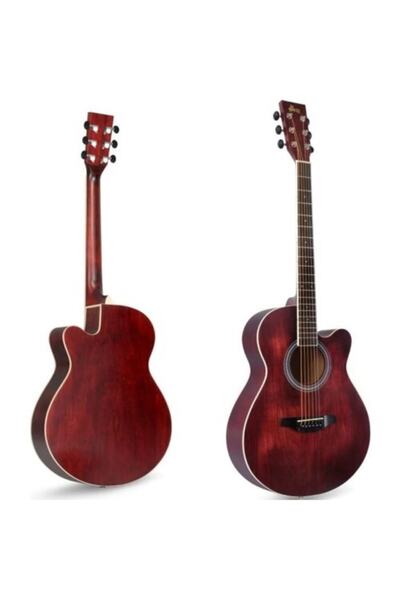 DESTAN MÜZİK Bordo Winzz Akustik Gitar-