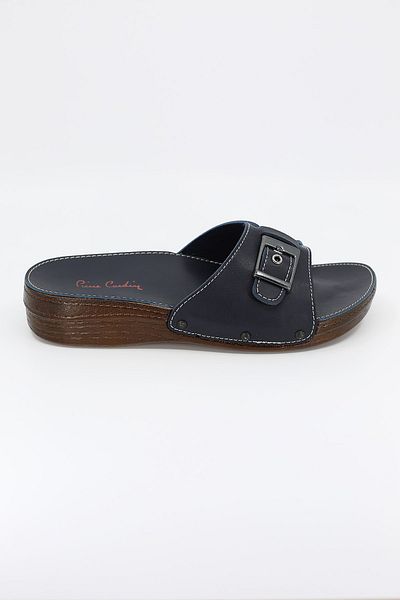 Pierre Cardin Women's Navy Blue Flat Slippers PC-6784