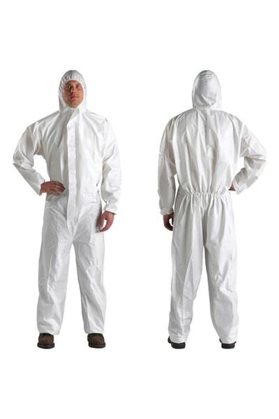 Genel Markalar Koruyucu Tulum Hijyenik Fermuarlı Tek Kullanımlık 10 Adet Ster...