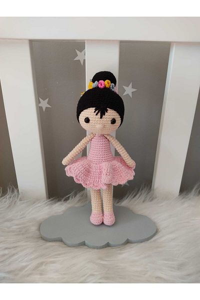 Jaju Baby Princess Amigurumi in Pink Dress 24 Cm