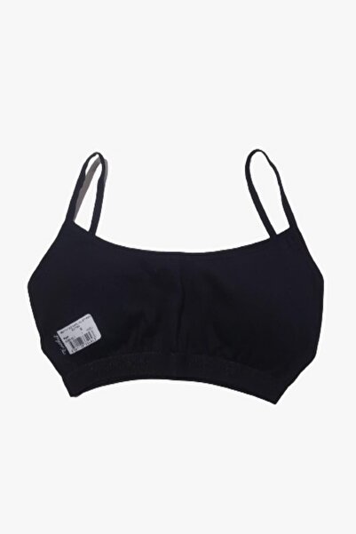 Tutku Genç Kız Siyah 3 Lü Paket Ip Askılı Kaplı Alıştırma Sutyeni