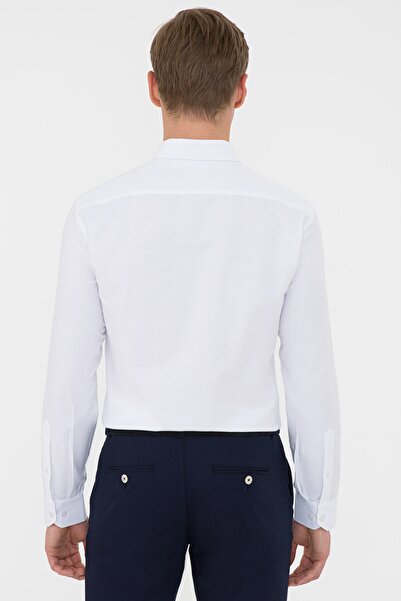 Pierre Cardin Beyaz Slim Fit Oxford Gömlek