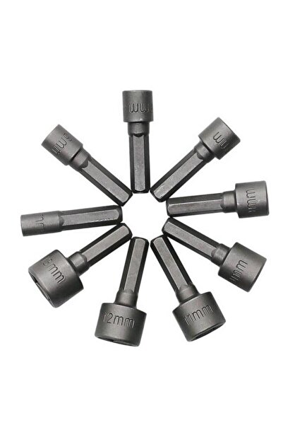 Duffa 9 Parça Somun Anahtarı Somun Matkap Uçları Sıkma Seti