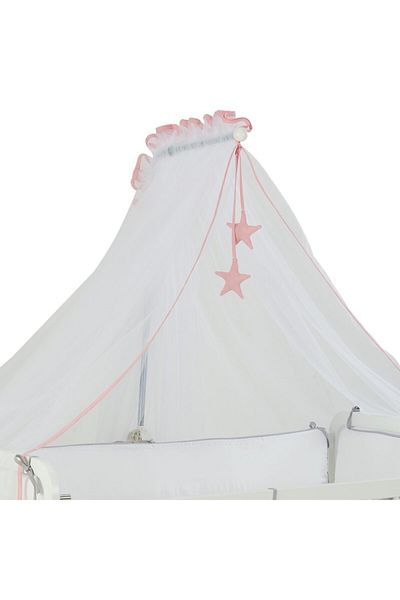 G&G baby Pink Star Crib Mosquito Net and Mosquito Net Apparatus